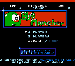 Blob Muncher (Ms. Pac-Man hack) Title Screen